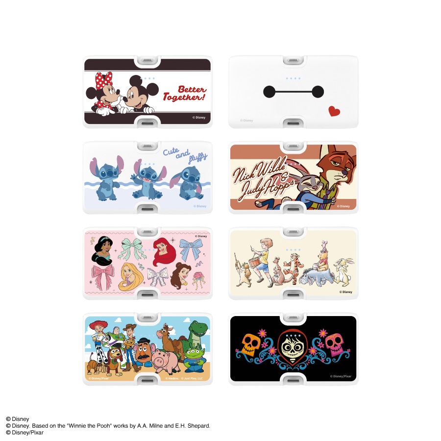 ディズニーキャラクター、ピクサーキャラクター ／ Lightning / Type-C コネクタ付き リチウムイオン充電器 4000mAh