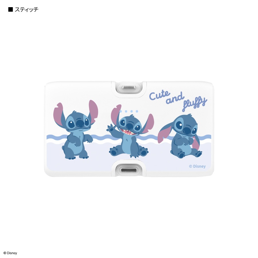 ディズニーキャラクター、ピクサーキャラクター ／ Lightning / Type-C コネクタ付き リチウムイオン充電器 4000mAh