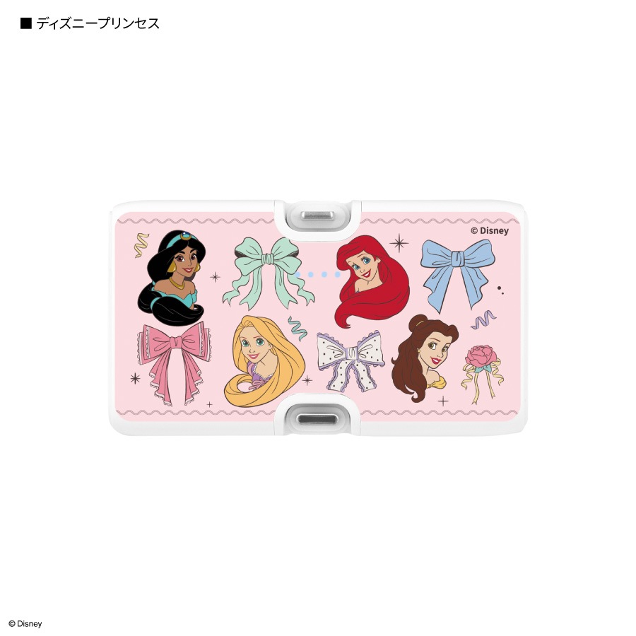 ディズニーキャラクター、ピクサーキャラクター ／ Lightning / Type-C コネクタ付き リチウムイオン充電器 4000mAh