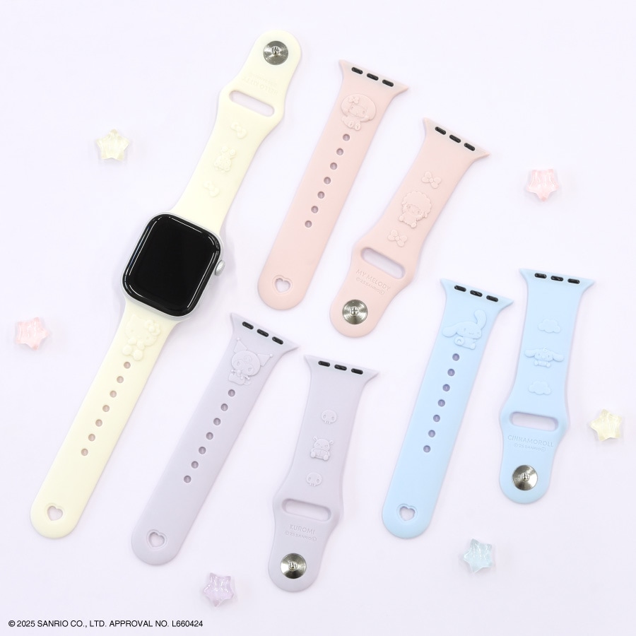 サンリオキャラクターズ Apple Watch 42 / 41 / 40 / 38mm 対応 シリコンバンド