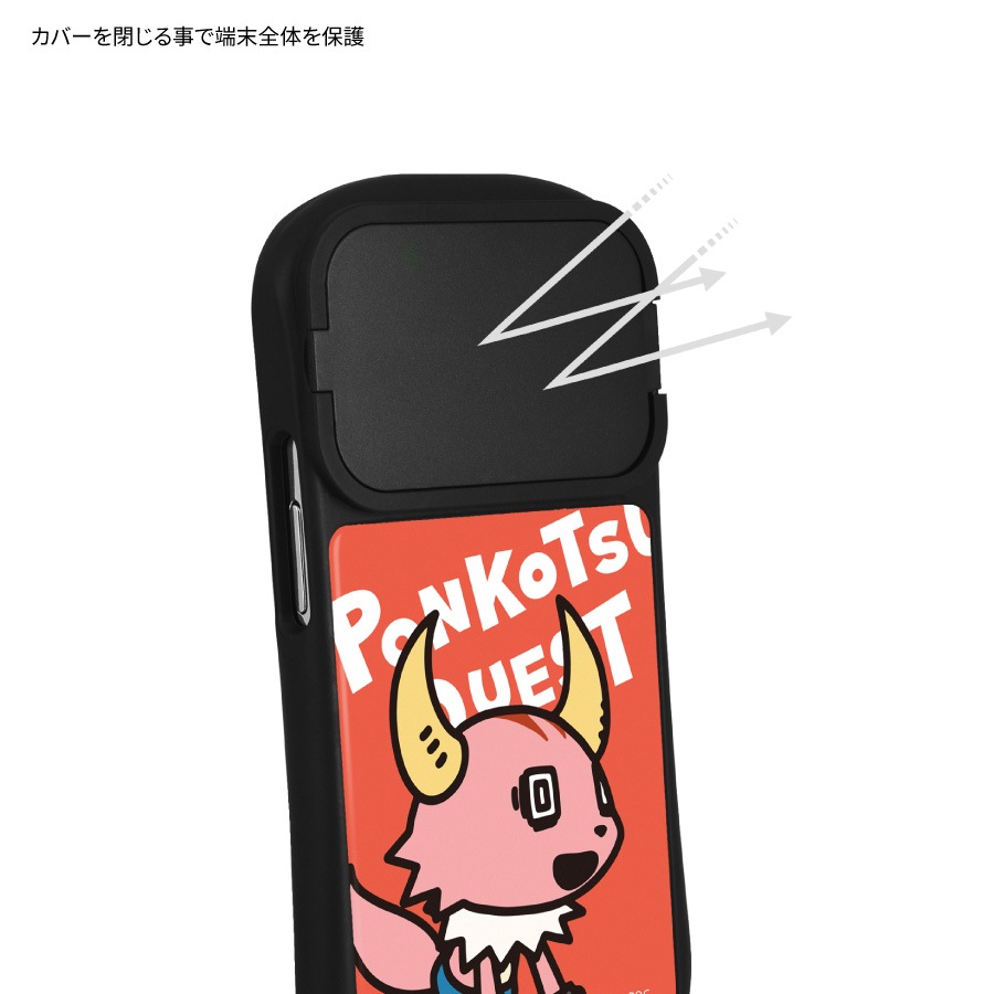 ポンコツクエスト iPhone15 / 15 Pro / 14 / 14 Pro / 13 / 13 Pro / 12 / 12 Pro 対応 ハイブリッドガラスケース