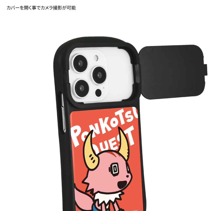 ポンコツクエスト iPhone15 / 15 Pro / 14 / 14 Pro / 13 / 13 Pro / 12 / 12 Pro 対応 ハイブリッドガラスケース