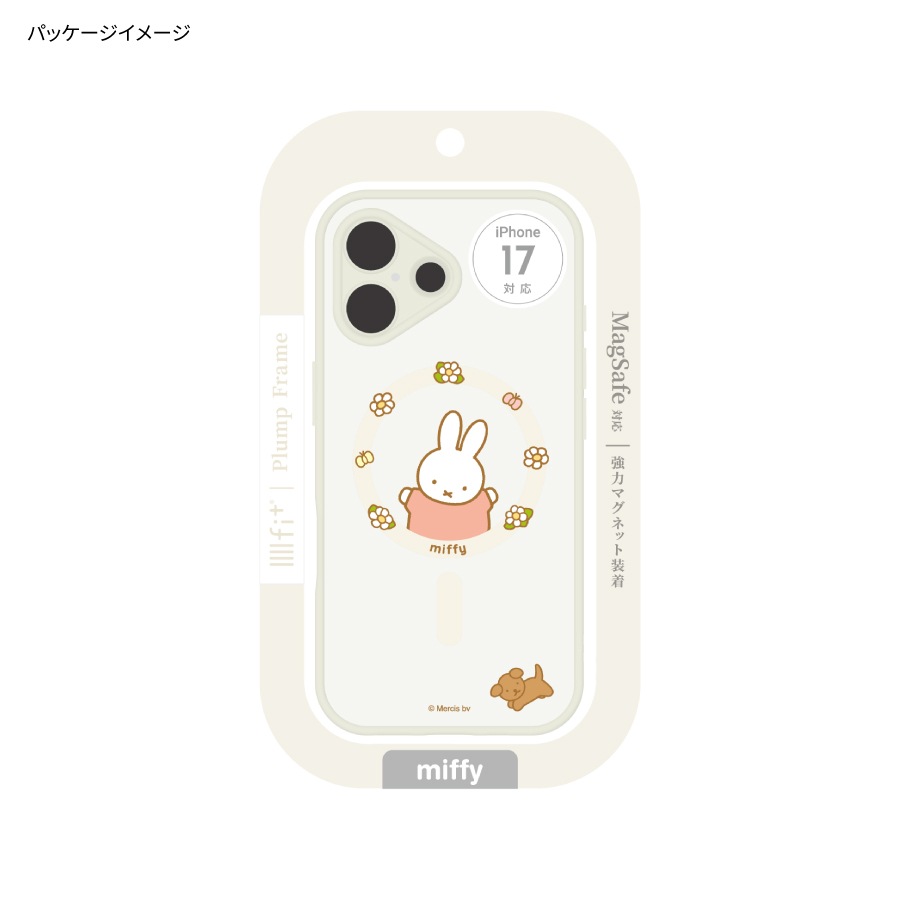 ミッフィー IIIIfit プランプフレーム iPhone17 MagSafe 対応 ケース