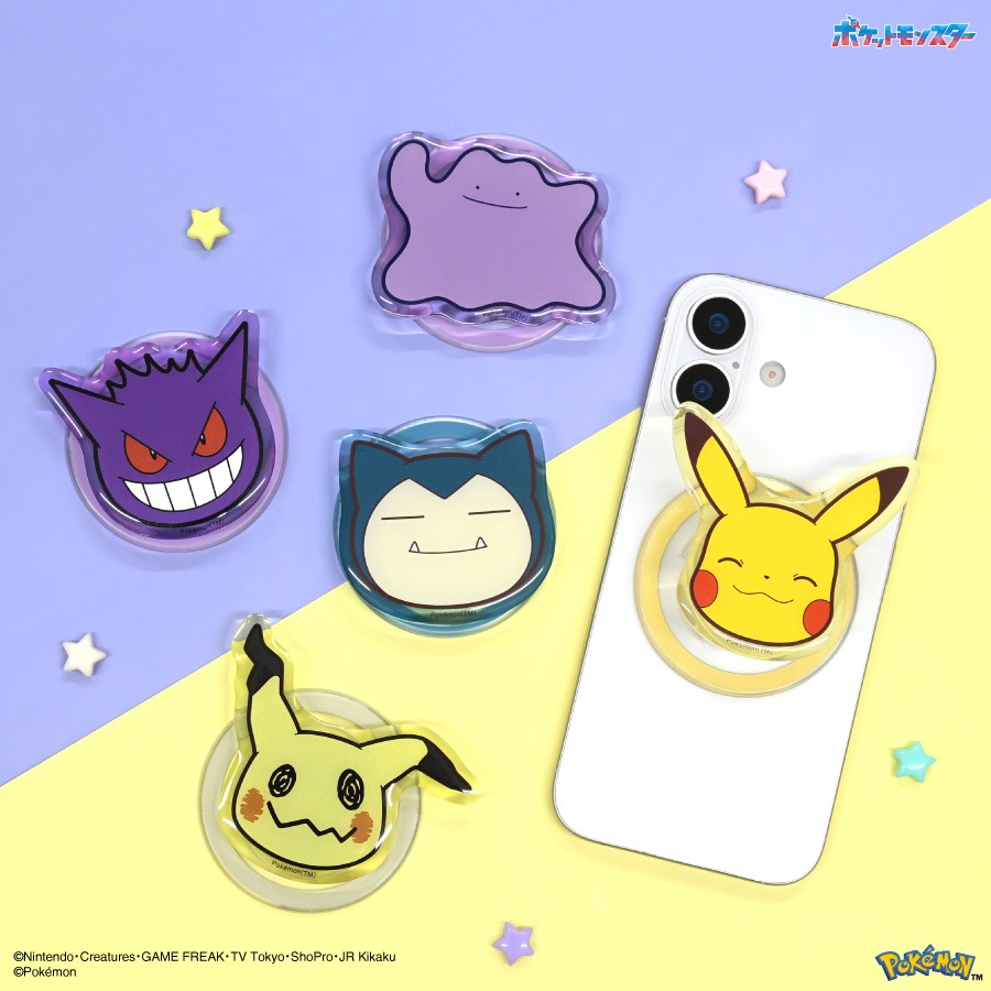 4月下旬発売予定　ポケットモンスター MagSafe 対応 ダイカット クリア POCOPOCO
