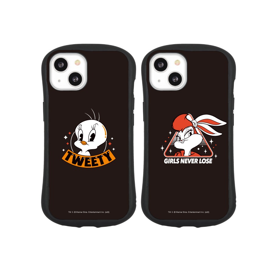 ルーニー・テューンズ iPhone13対応 ハイブリッドガラスケース