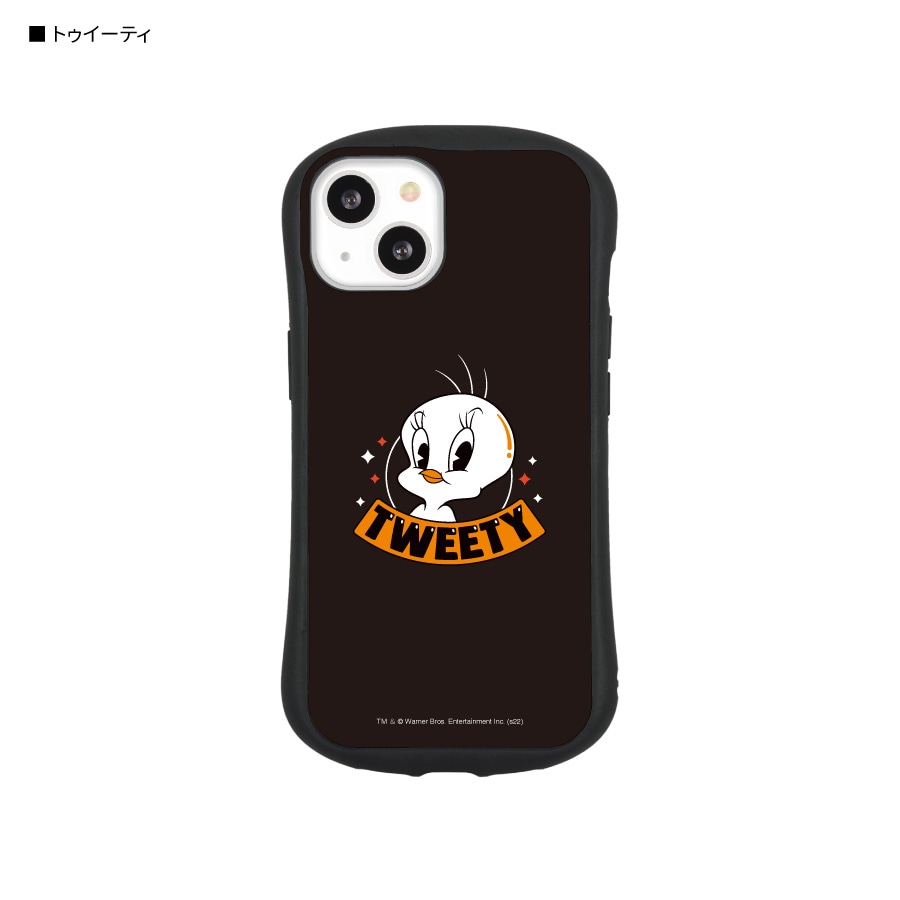 ルーニー・テューンズ iPhone13対応 ハイブリッドガラスケース