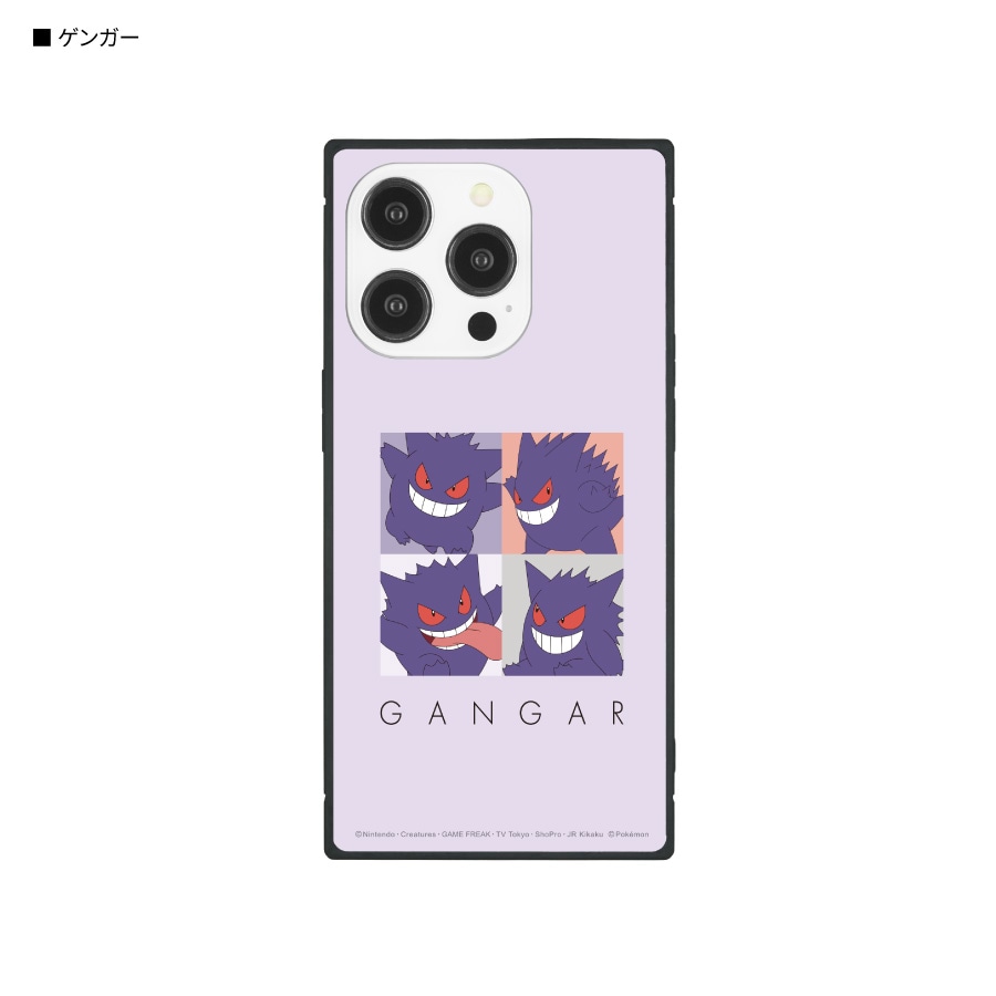 ポケットモンスター iPhone14 Pro 対応 スクエアガラスケース