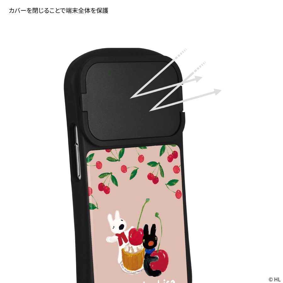 リサとガスパール iPhone14 / 14 Pro / 13 / 13 Pro / 12 / 12 Pro 対応 ハイブリッドガラスケース