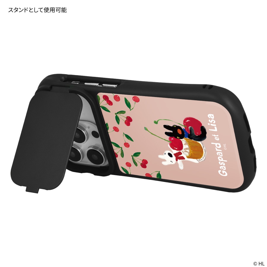 リサとガスパール iPhone14 / 14 Pro / 13 / 13 Pro / 12 / 12 Pro 対応 ハイブリッドガラスケース
