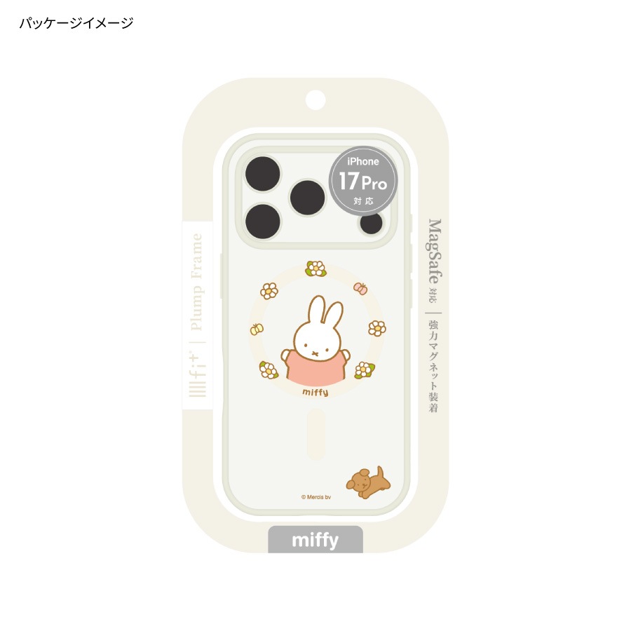 ミッフィー IIIIfit プランプフレーム iPhone17 Pro MagSafe 対応 ケース