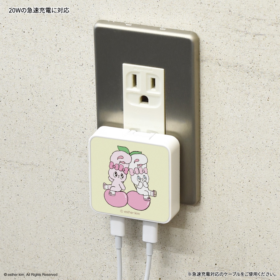 Esther Bunny USB Type-C ACアダプタ