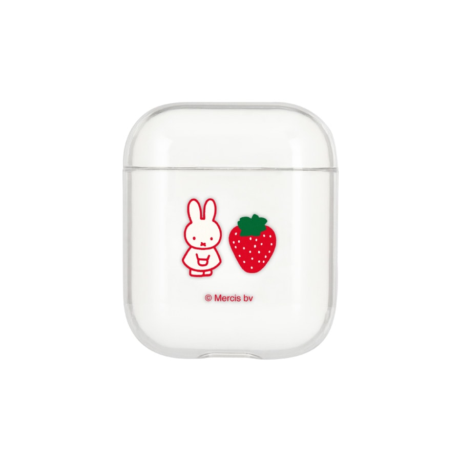 ミッフィー MIFFY STRAWBERRY AirPods(第1世代/第2世代) クリアケース