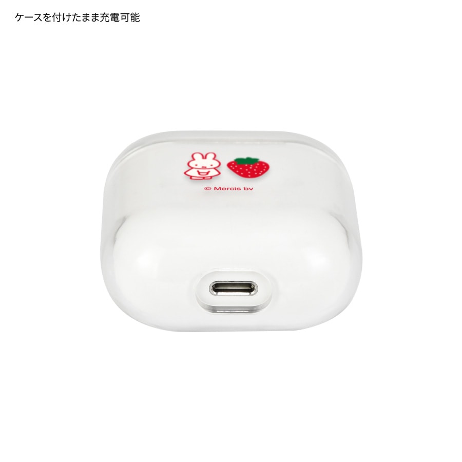ミッフィー MIFFY STRAWBERRY AirPods(第1世代/第2世代) クリアケース