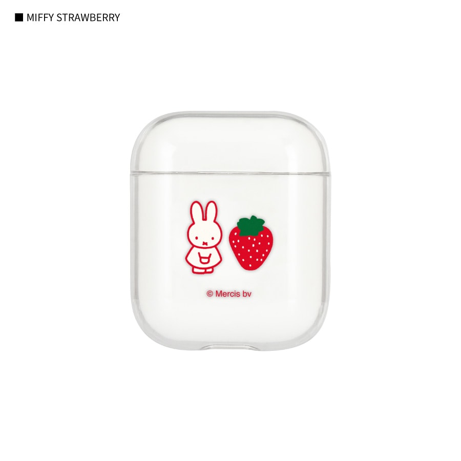 ミッフィー MIFFY STRAWBERRY AirPods(第1世代/第2世代) クリアケース