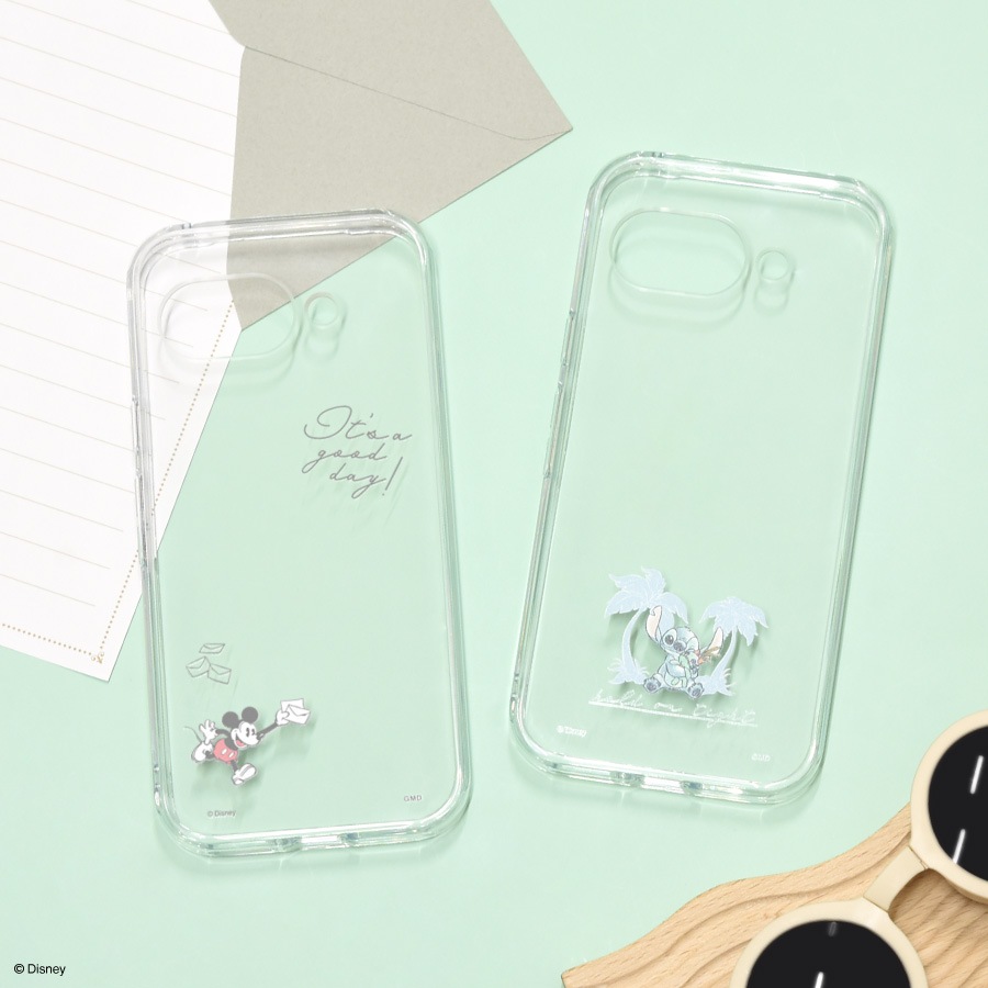 ディズニーキャラクター ／ Google Pixel 9a 対応 クリアケース