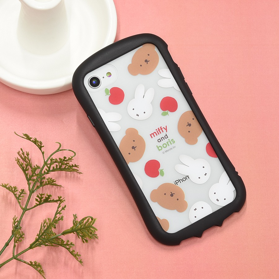 ミッフィー miffy and boris iPhoneSE(第3世代/第2世代)/8/7/6s/6対応 ハイブリッドクリアケース