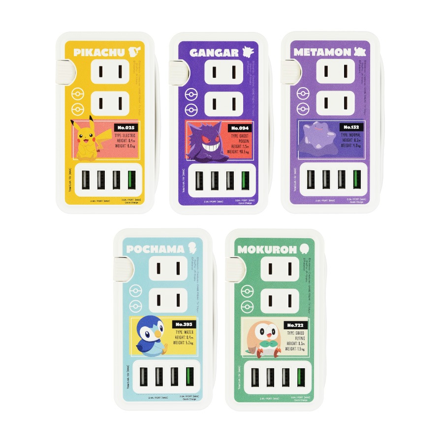 ポケットモンスター USBポート付き ACタップ