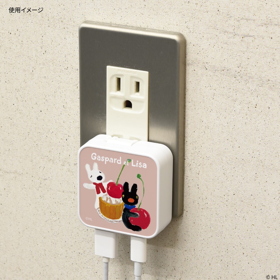 リサとガスパール USB / USB Type-C ACアダプタ