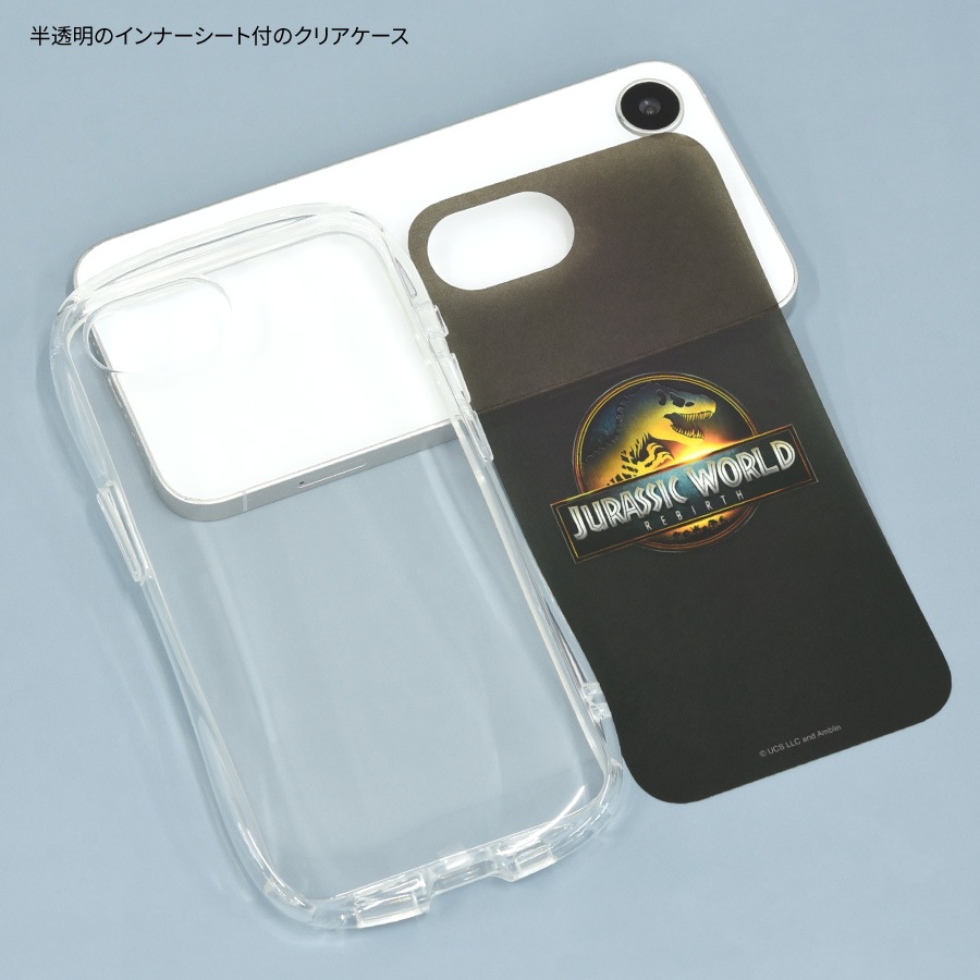ジュラシック・ワールド iPhone16e 対応 クリスタルクリアケース