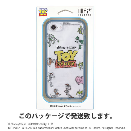 ディズニー・ピクサーキャラクター／IIIIfit Clear iPhoneSE(第2世代)/8/7/6s/6対応ケース
