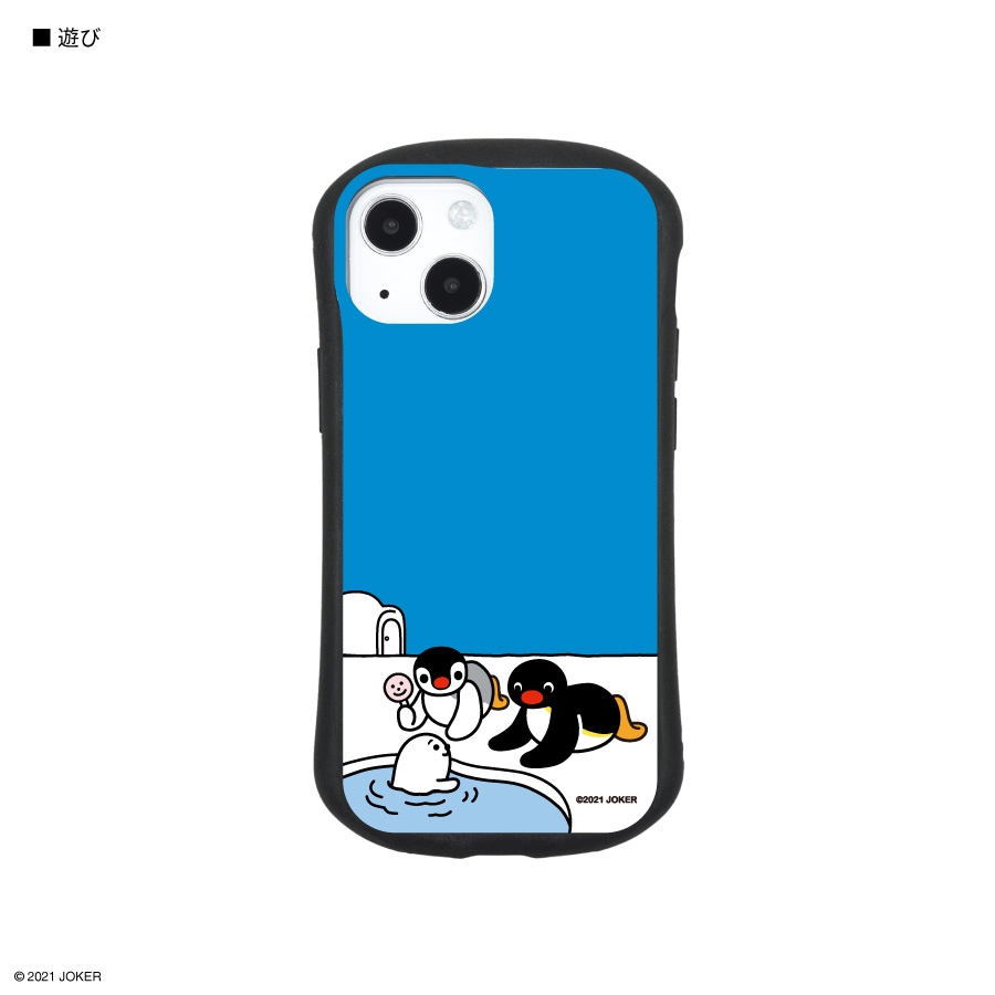 ピングー iPhone13対応 ハイブリッドガラスケース | 新着