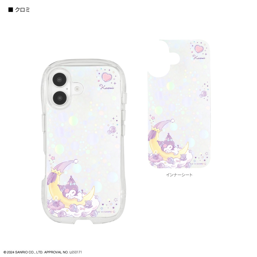 サンリオキャラクターズ iPhone16 対応 クリスタルクリアケース