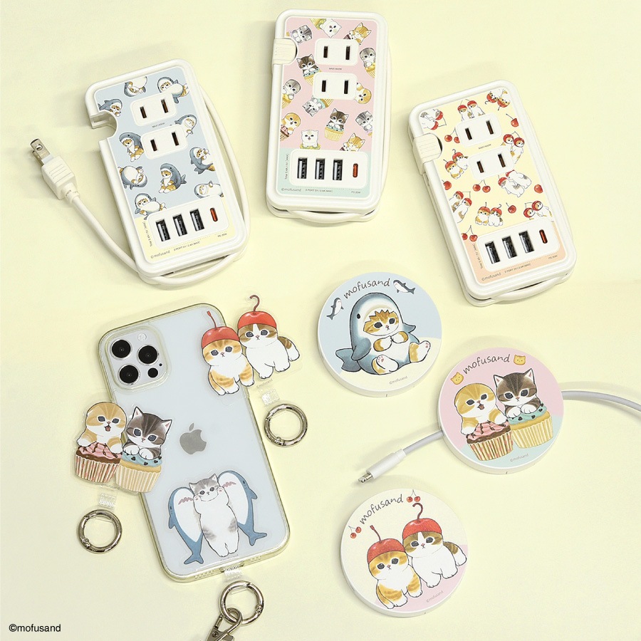 mofusand USB/USB Type-C 付き ACタップ