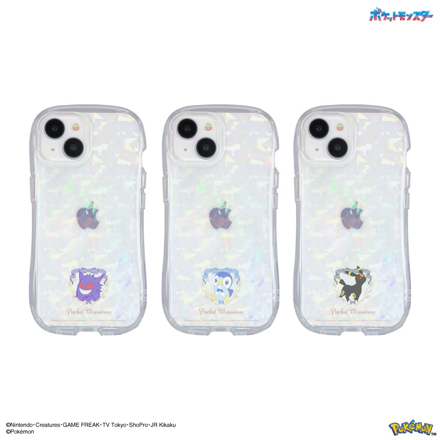 ポケットモンスター iPhone 15 / 14 / 13 対応 クリスタルクリアケース
