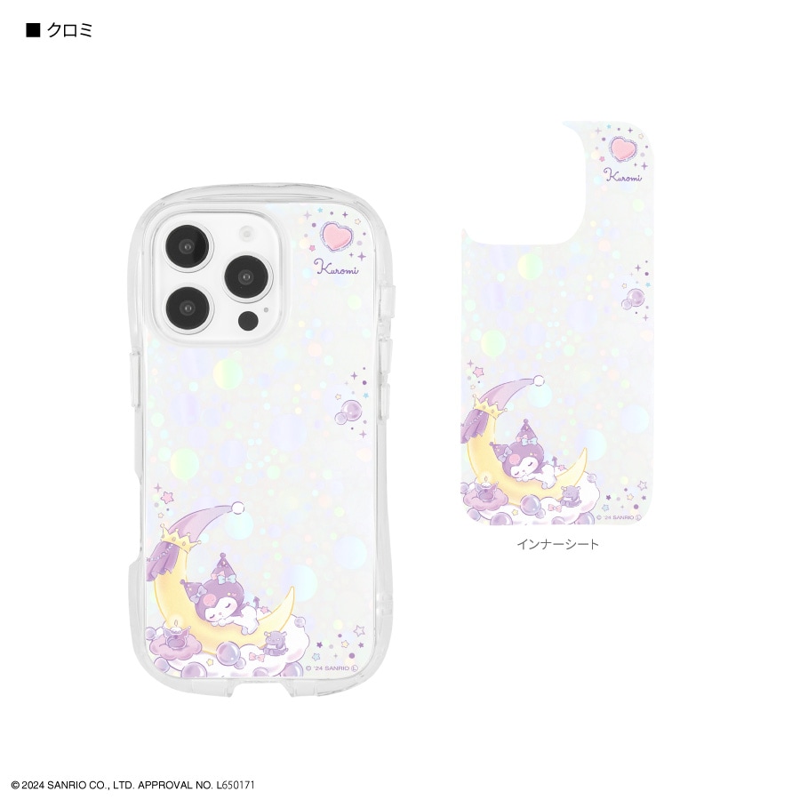 サンリオキャラクターズ iPhone16 Pro 対応 クリスタルクリアケース