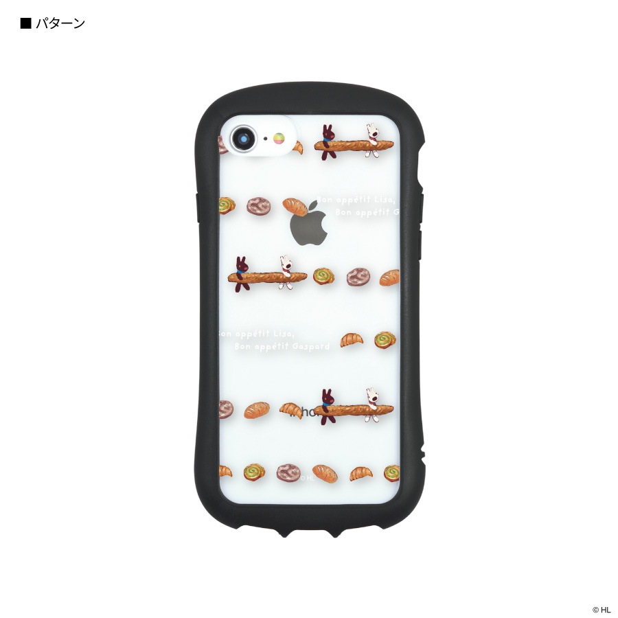 リサとガスパール iPhoneSE(第3世代/第2世代)/8/7/6s/6 対応 ハイブリッドクリアケース