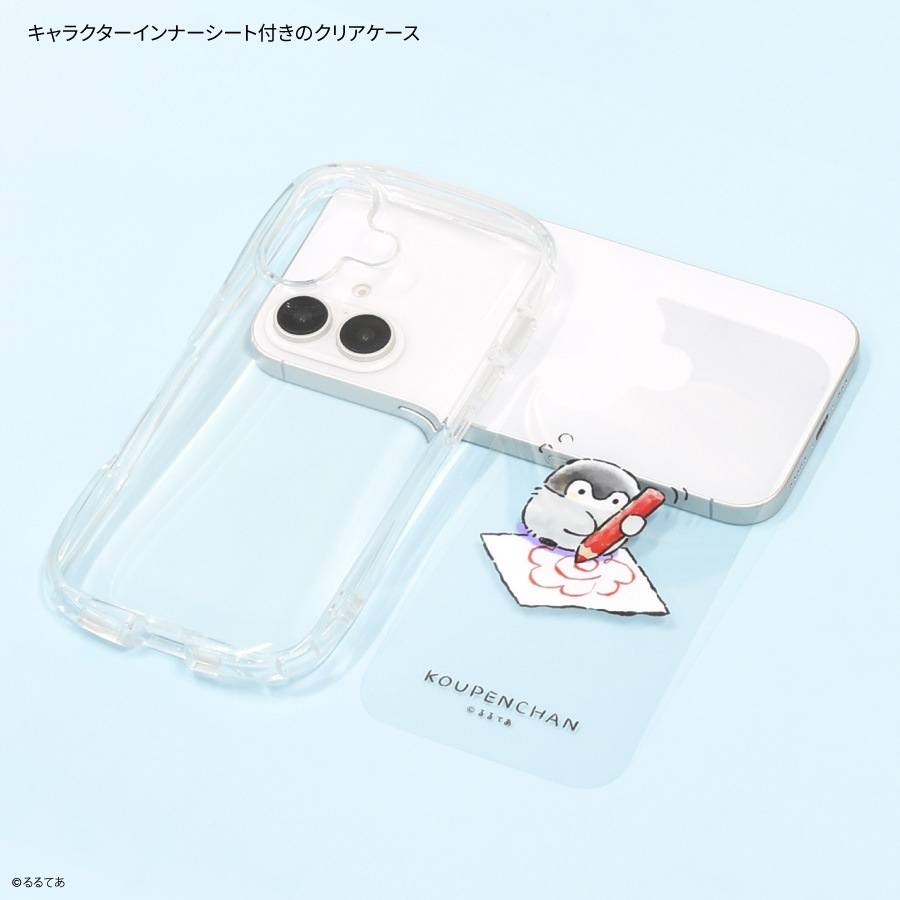 ごんちゃんページ コウペンちゃん iPhone16e 対応 クリスタルクリアケース