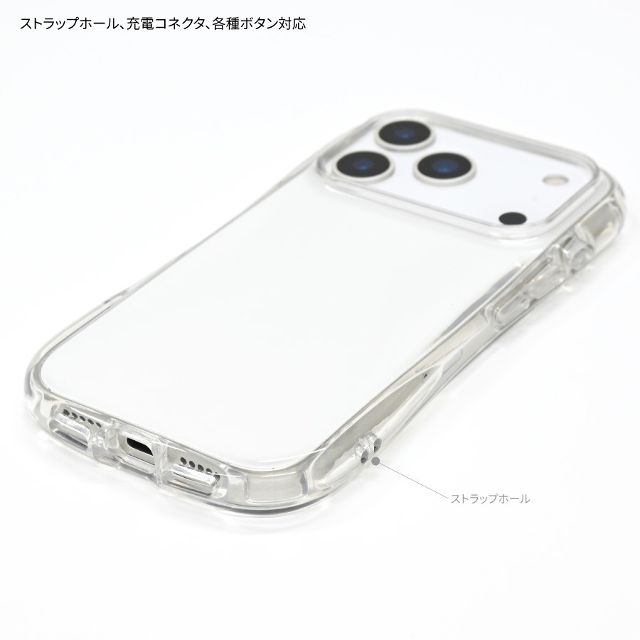 おさるのジョージ iPhone17 Pro 対応 クリスタルクリアケース