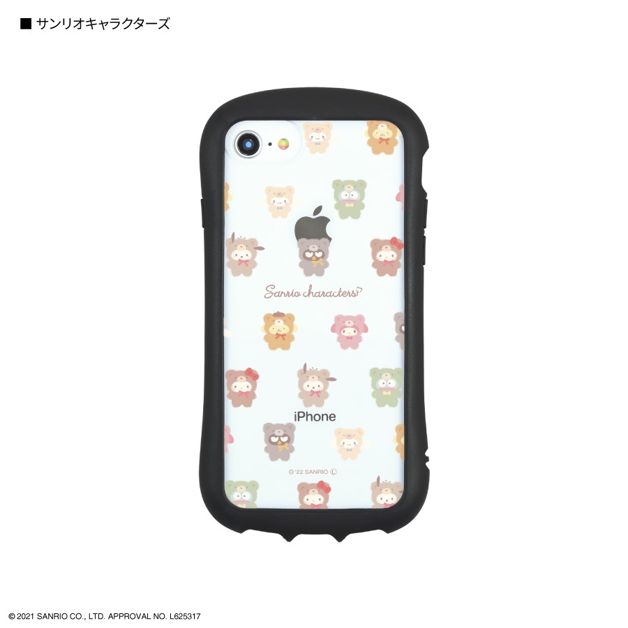 サンリオキャラクターズ ラテクマ　iPhoneSE(第2世代)/8/7/6s/6対応 ハイブリッドクリアケース