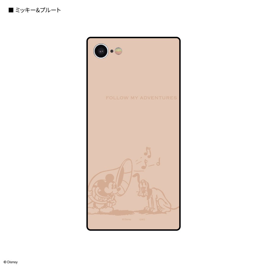 ディズニーキャラクター ／ iPhoneSE(第3世代/第2世代)/8/7対応 スクエアガラスケース