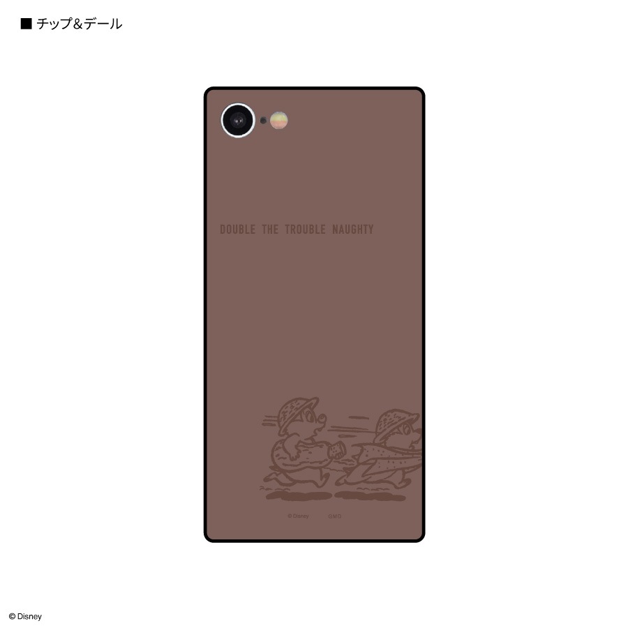 ディズニーキャラクター ／ iPhoneSE(第3世代/第2世代)/8/7対応 スクエアガラスケース