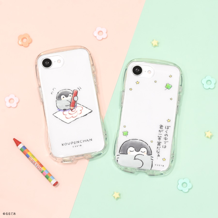 コウペンちゃん iPhone16e 対応 クリスタルクリアケース