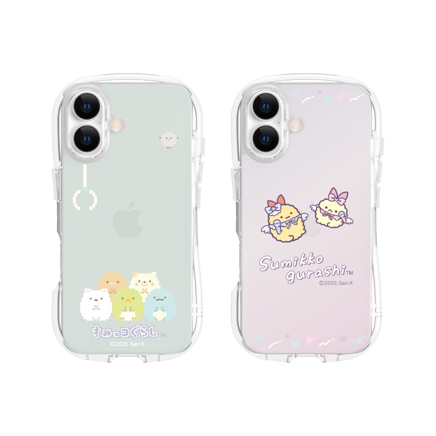 すみっコぐらし iPhone17 対応 クリスタルクリアケース