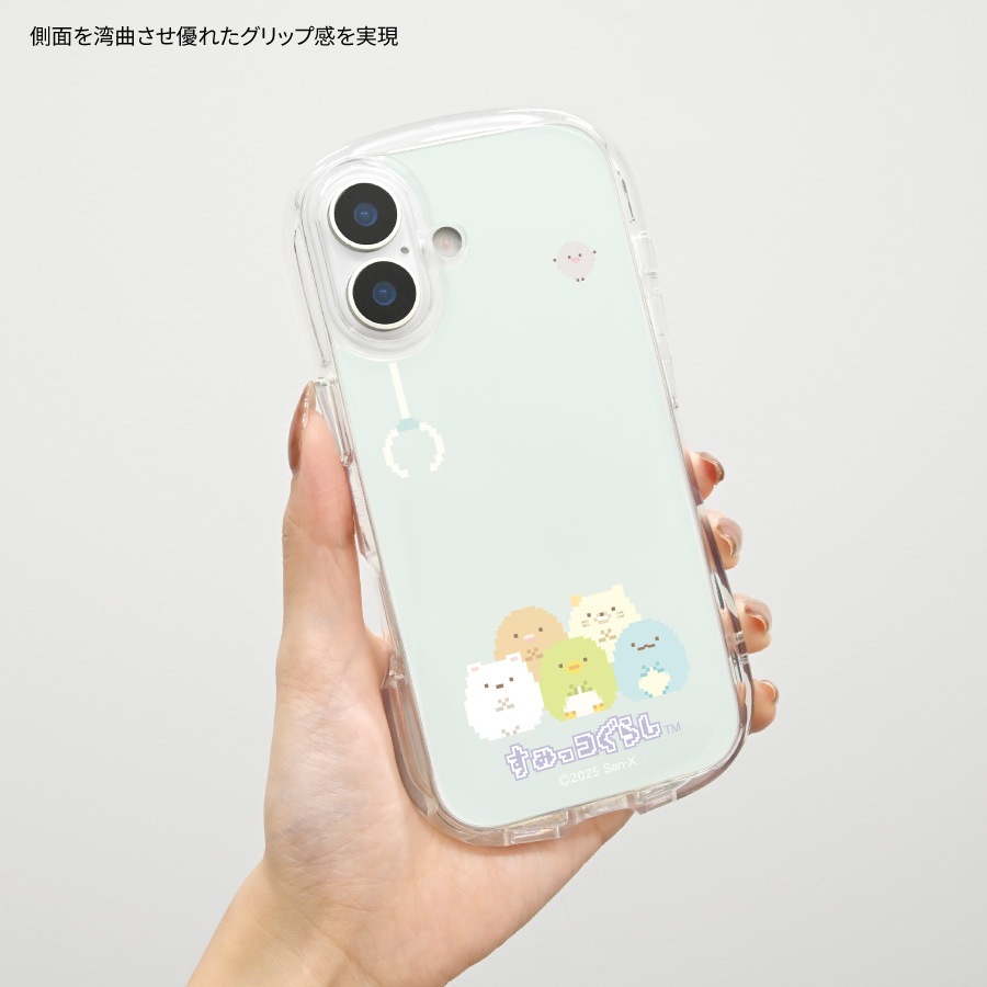 すみっコぐらし iPhone17 対応 クリスタルクリアケース