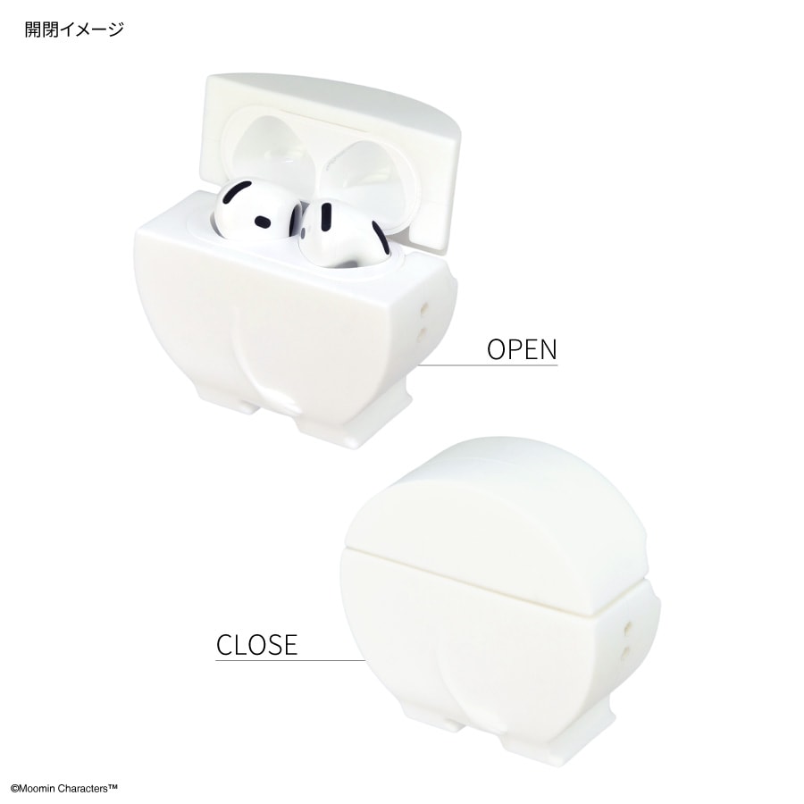 【Miii】Apple AirPods4 シリコンケース付きケース AirPods 第4世代 第3世代 ケース カラビナ付き シリコンカバー