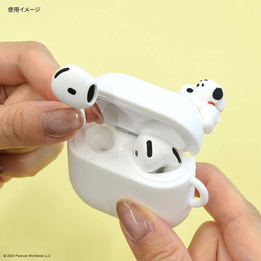 ピーナッツ スヌーピー AirPods 4 対応 シリコンケース | は行