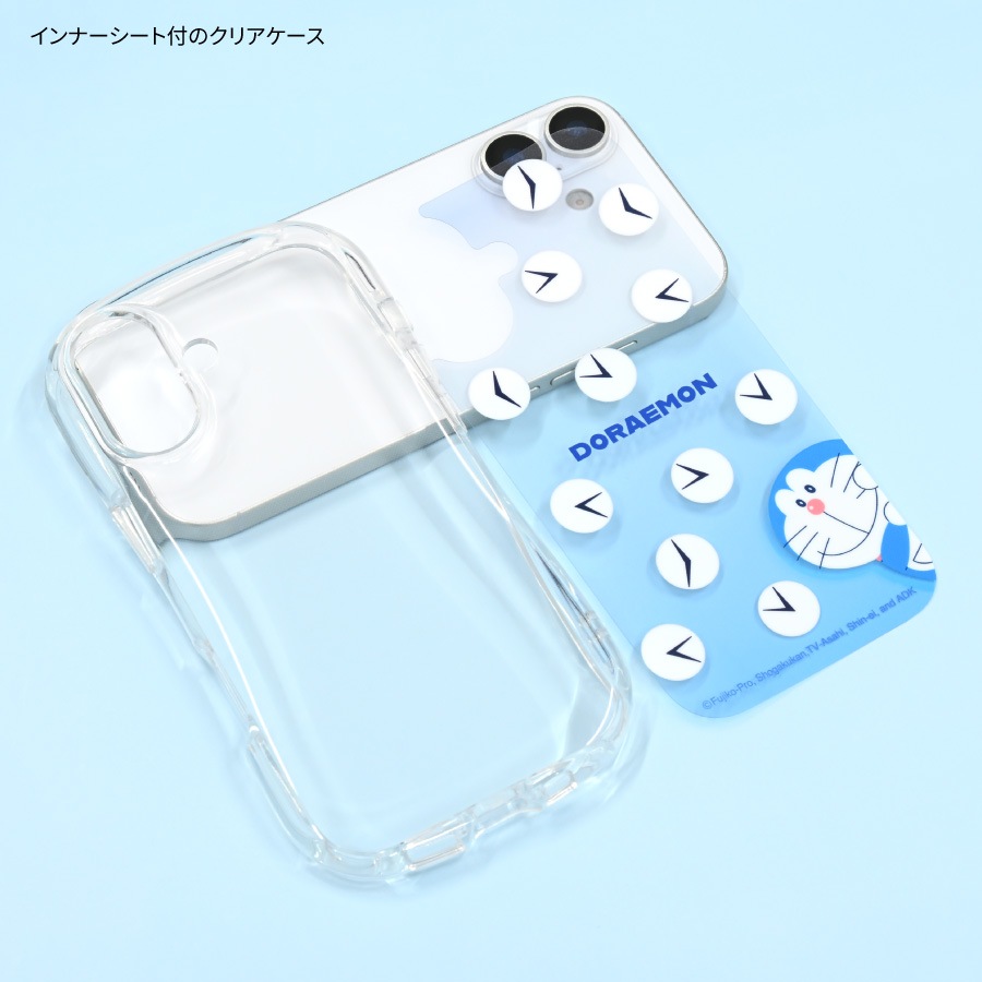 ドラえもん iPhone17 対応 クリスタルクリアケース