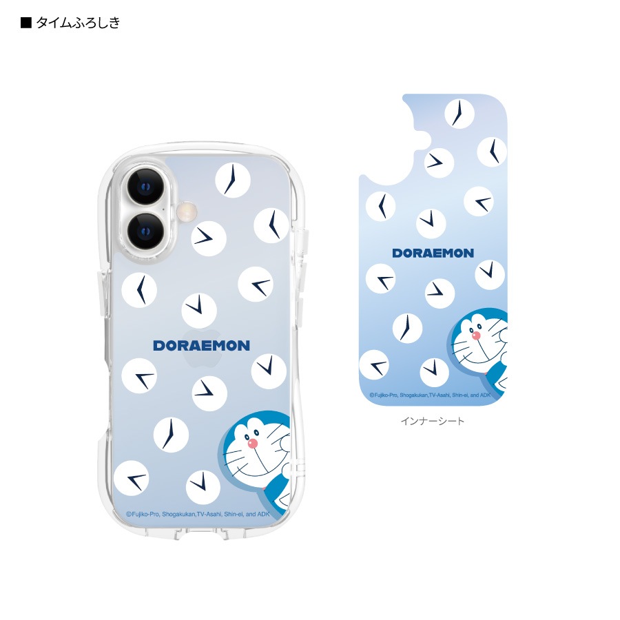 ドラえもん iPhone17 対応 クリスタルクリアケース
