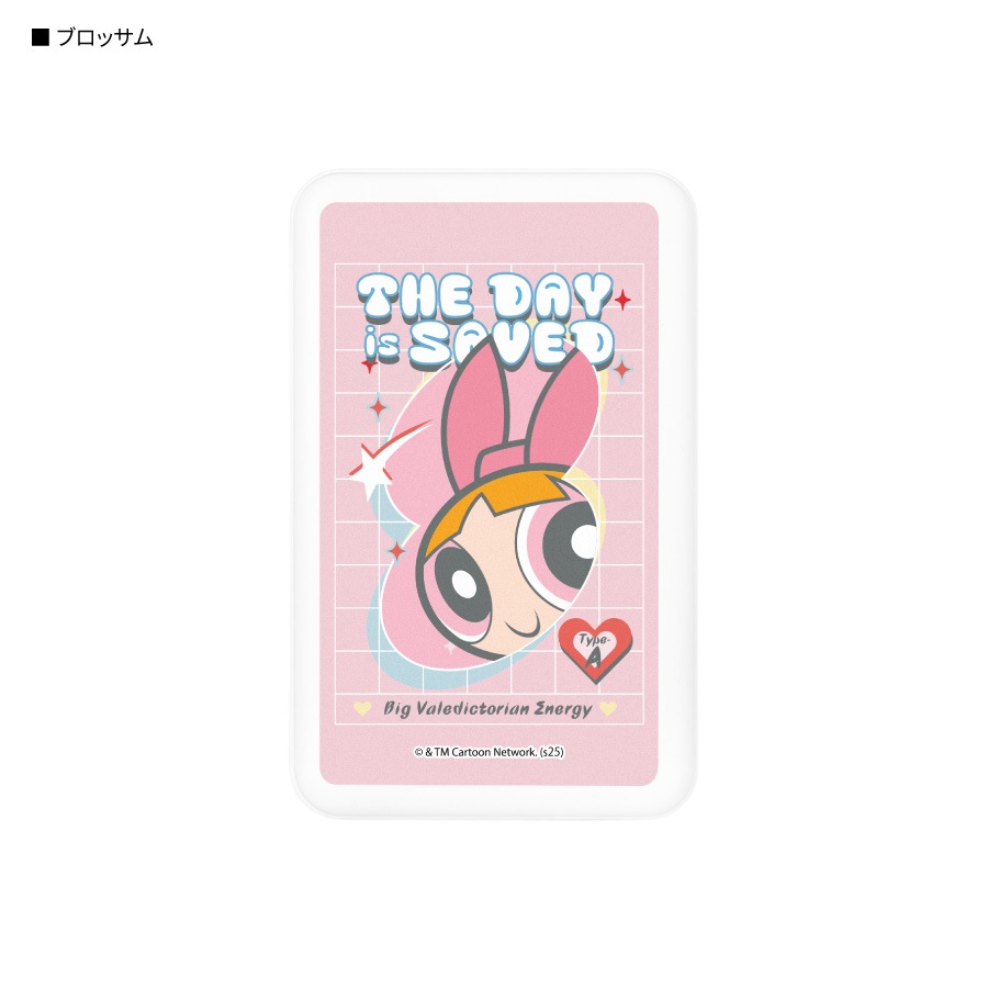 パワーパフ ガールズ MagSafe 対応 ワイヤレス リチウム充電器 5000mAh