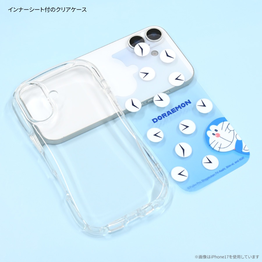 ドラえもん iPhone17 Pro 対応 クリスタルクリアケース