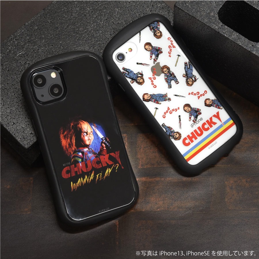 CHUCKY iPhone13対応 ハイブリッドガラスケース