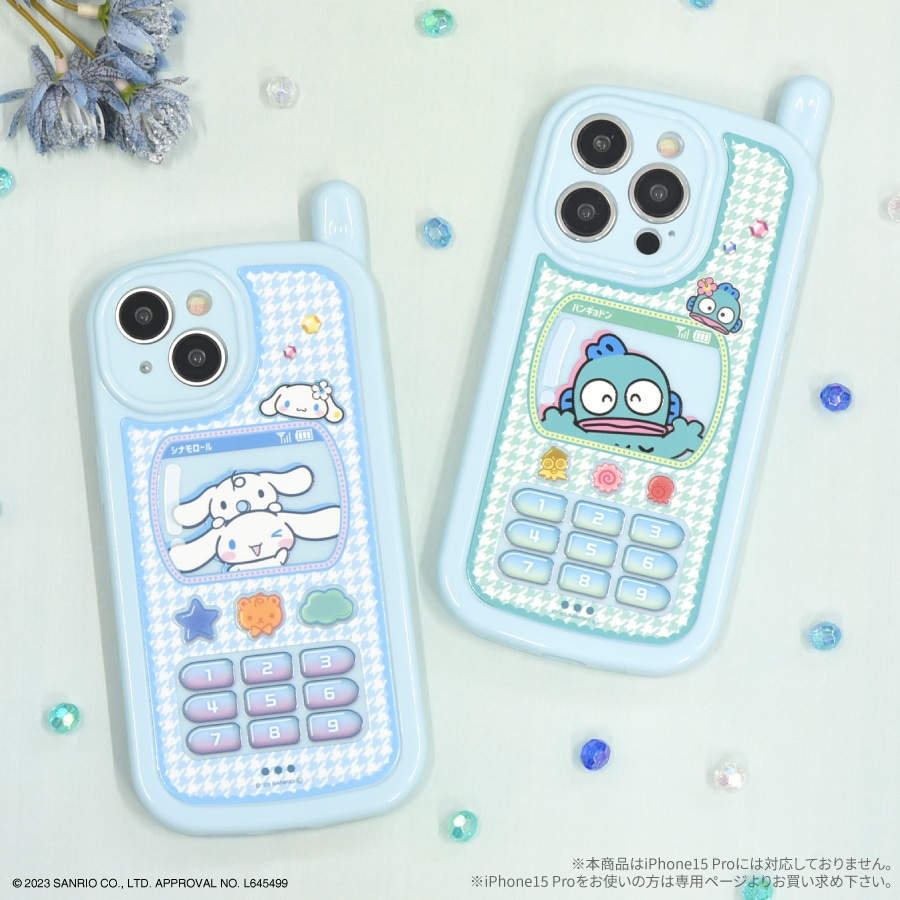 サンリオキャラクターズ iPhone15/14 対応 レトロガラケー風