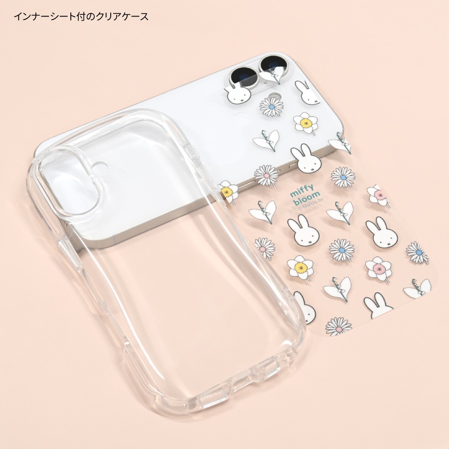 ミッフィー miffy bloom iPhone17 対応 クリスタルクリアケース