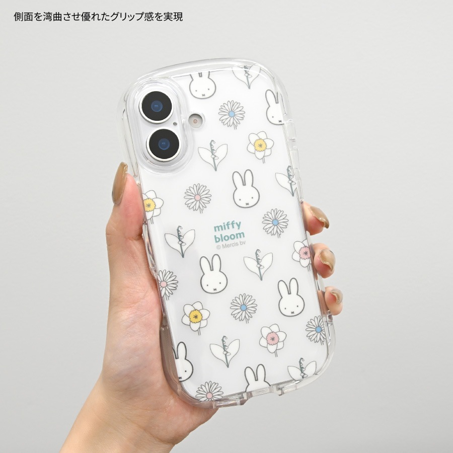 ミッフィー miffy bloom iPhone17 対応 クリスタルクリアケース