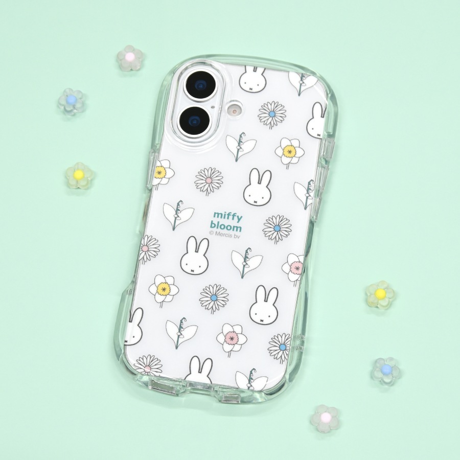 ミッフィー miffy bloom iPhone17 対応 クリスタルクリアケース