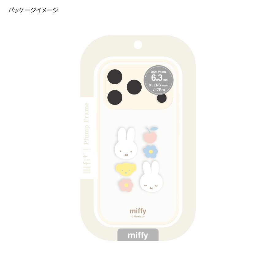 ミッフィー IIIIfit プランプフレーム iPhone18 Pro / 17 Pro 対応 ケース
